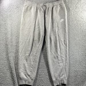 Nike Club Fleece Joggers Mens XL Gray Sweatpants DQ5191-063 38x29 Loose Fit